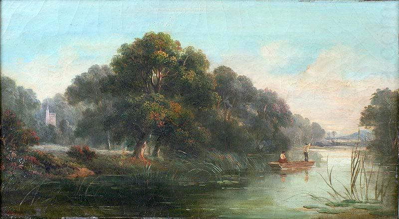 John Mundell Punting Down the River china oil painting image